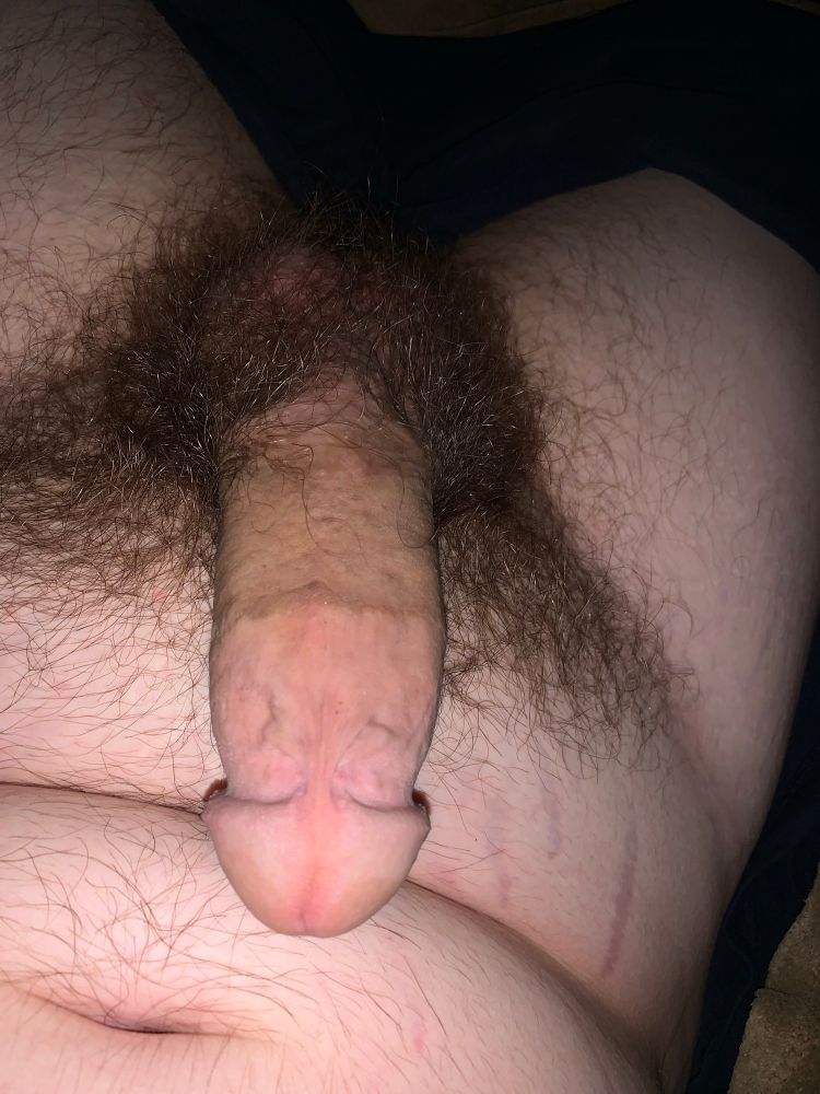 My stiff cock and bush