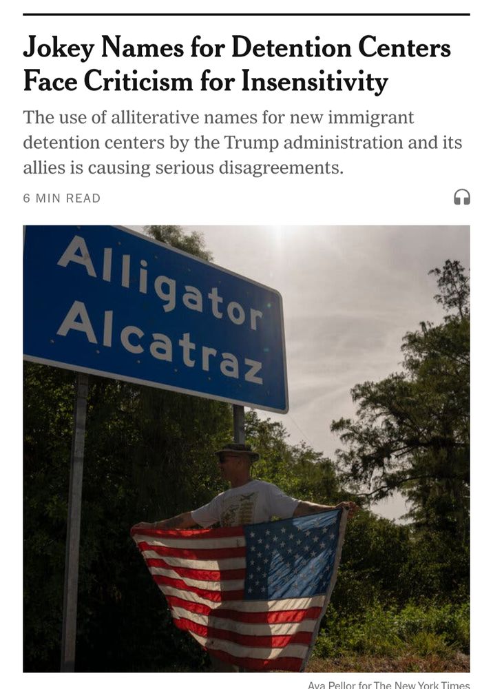 NYT headline