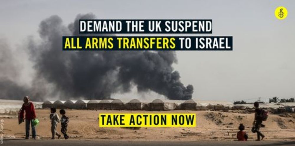 Email your MP now and demand they stop the UK from transferring arms to Israel