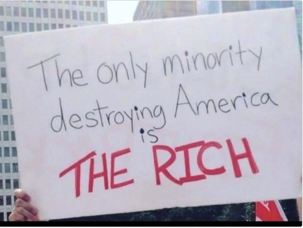 The only minority destroying America is the rich. 
