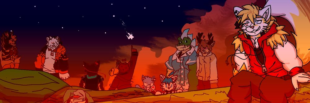 "Each year, the stars of the nameless would flow around the sky before it falls.
People, beasts and any other species would come and gather to view this moment.
...The beauty of nature, isn't it?"