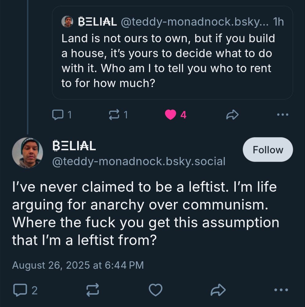 Screenshot of belisle making a fool of himself