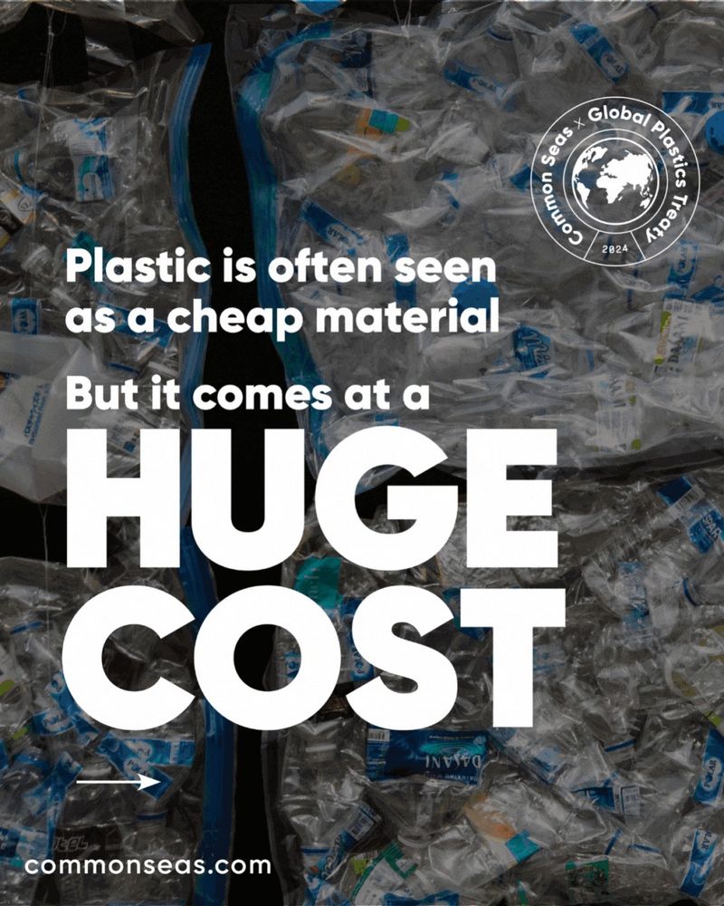 Carousel of images with text overlaid: Plastic is often seen as a cheap material, but it comes at a huge cost. in 2015, plastic production cost $592 billion in damages. By 2040, mismanaged waste will cost around $16.9 Trillion. These costs are not evenly distributed. The true cost of plastic is 8 time higher in the Global South. However, just a small number of petrochemical companies drive the plastics crisis. It's time for polluters to pay up. To end plastic pollution, the treaty must deliver equitable funding.  This means: a plastic pollution fee for producers to pay per tonne of polymers produced; a new dedicated financial mechanism utilising both public and private finance, fully lifecycle investment in line with the waste hierarchy, comprehensive national reporting requirements to enable investment. The needs of SIDS and Global South countries: 1. stable adequate long-term funding, 2. An additional fund to tackle legacy plastics, 3. Technical and financial support for capacity building, National Plans, and pilot projects. It's time to rebalance the scales. A successful Global Plastics Treaty relies on effective and equitable financing. 