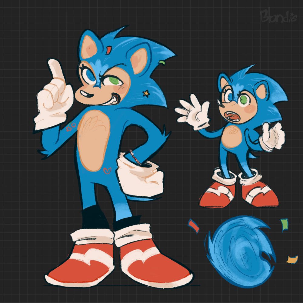Sonic redesign with shoes!!