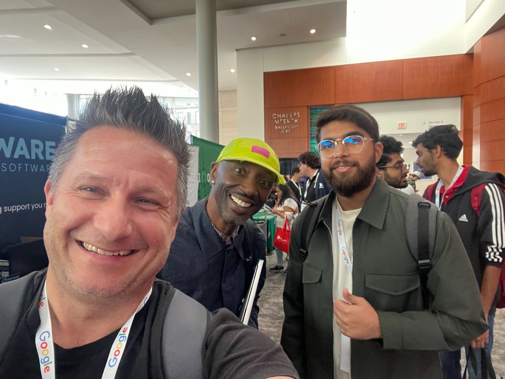 Me, Henri and Rishab at All Things Open
