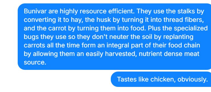 This is a conversation between me and my wife concerning my most recent work, which will be a novella before year's end. It states