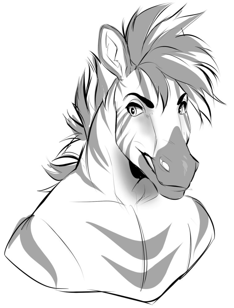 smug zebra smirks at nothing but his own jokes