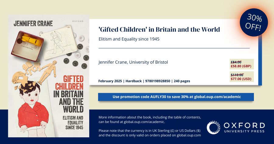 Flyer for book and discount code, which is AUFLY30