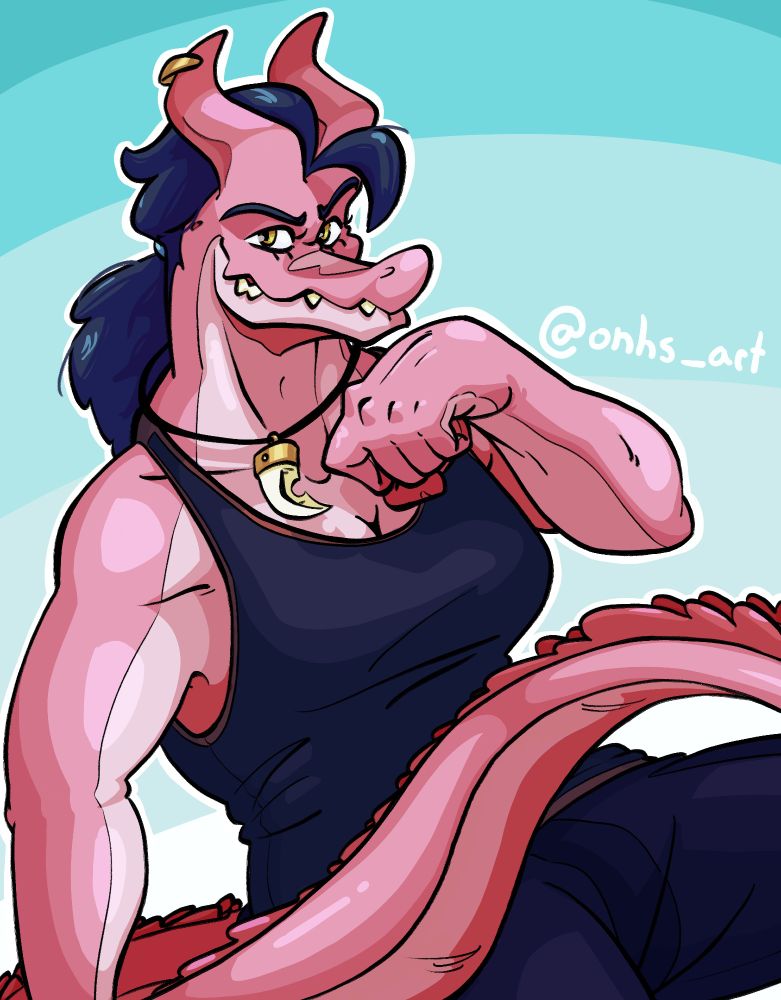 Hilda, a Pink Buff Crocodile Woman. Hell yeah.