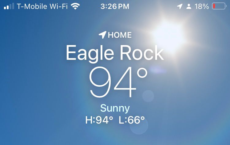 It’s 94° in Los Angeles and it’s almost November 