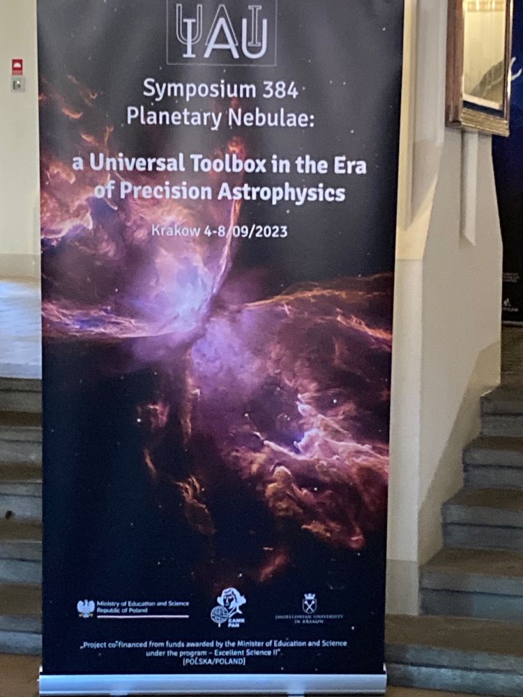 IAU banner advertising symposium 384 on planetary nebulae