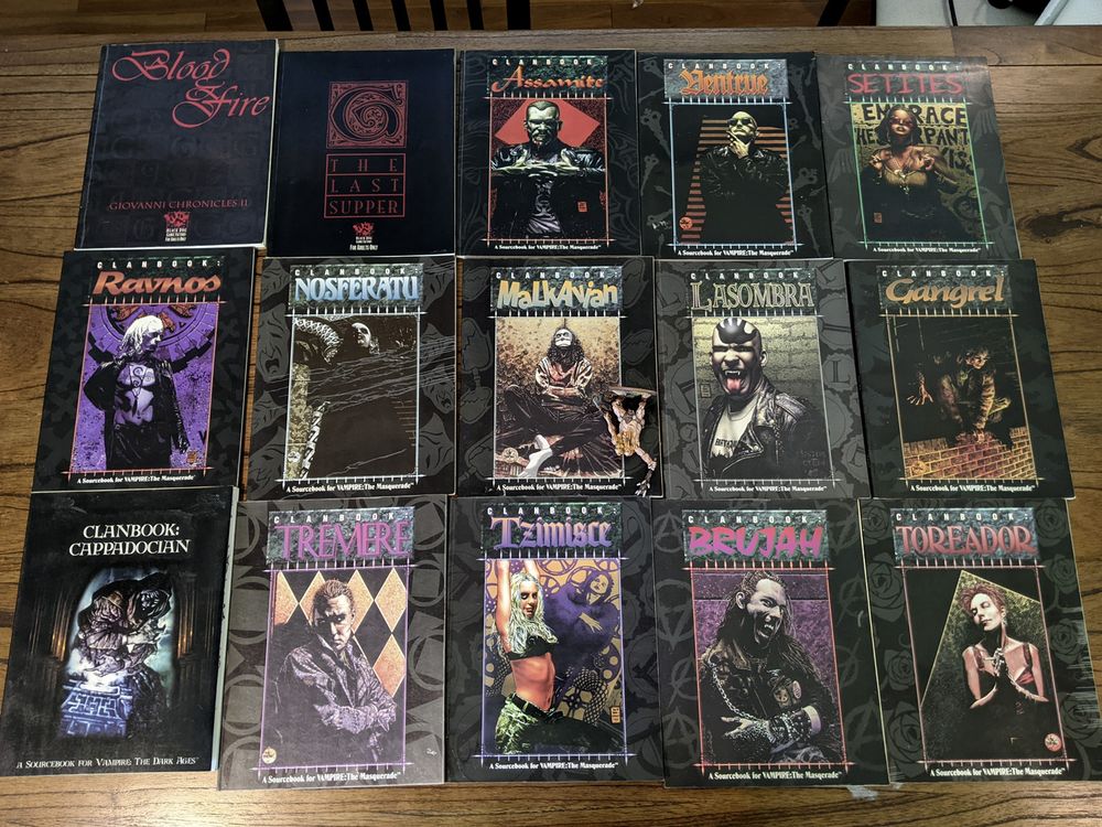 VtM 2nd edition splat books