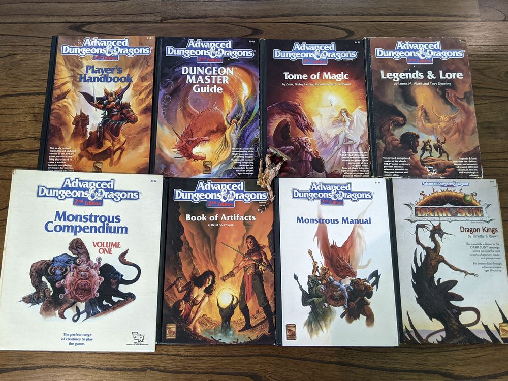 Dnd 2nd ed core harbacks