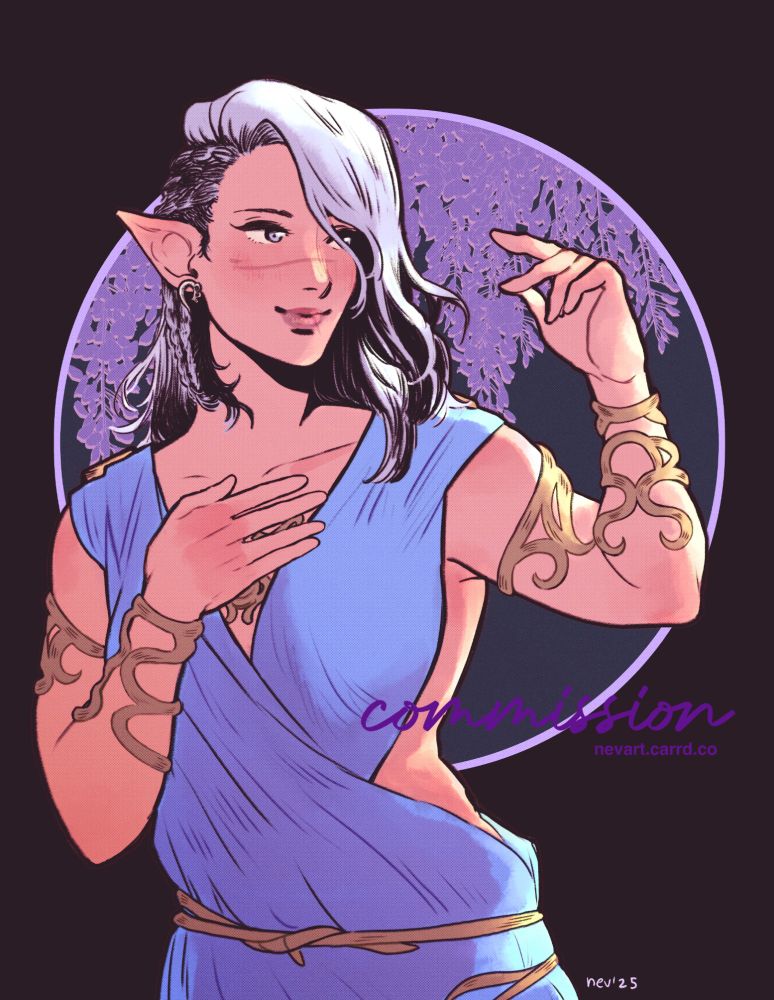 tav commission #nevdrawings #commission #commissions #baldursgate3 #art