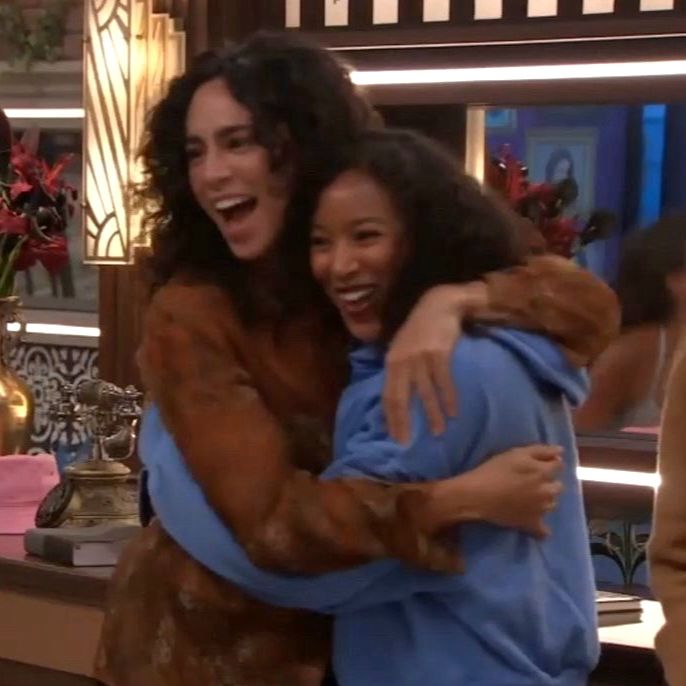 Morgan and Ashley hugging