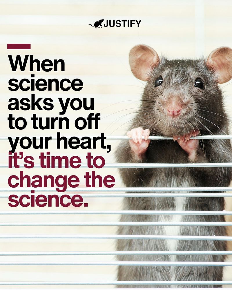 When #science asks you to turn off your heart, it’s not science worth keeping. At Justify, we believe empathy should drive research—not be silenced by it. We’re building a future where science respects both human & animal life, and where compassion is a strength, not a liability.