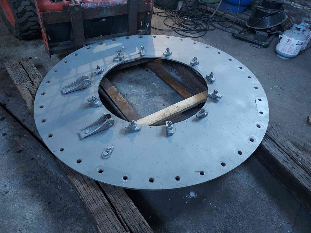 Her smokebox plate is off the locomotive for the first time in 33 years, and we are waiting for its door to be put back on so we can display it.