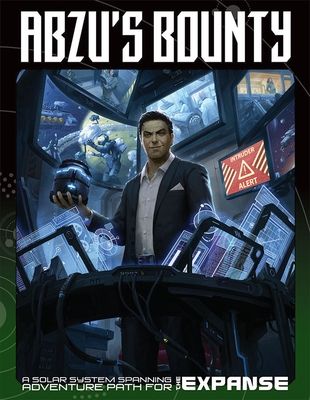 Portada de la aventura Abzu's Bounty, del juego de rol de The Expanse 