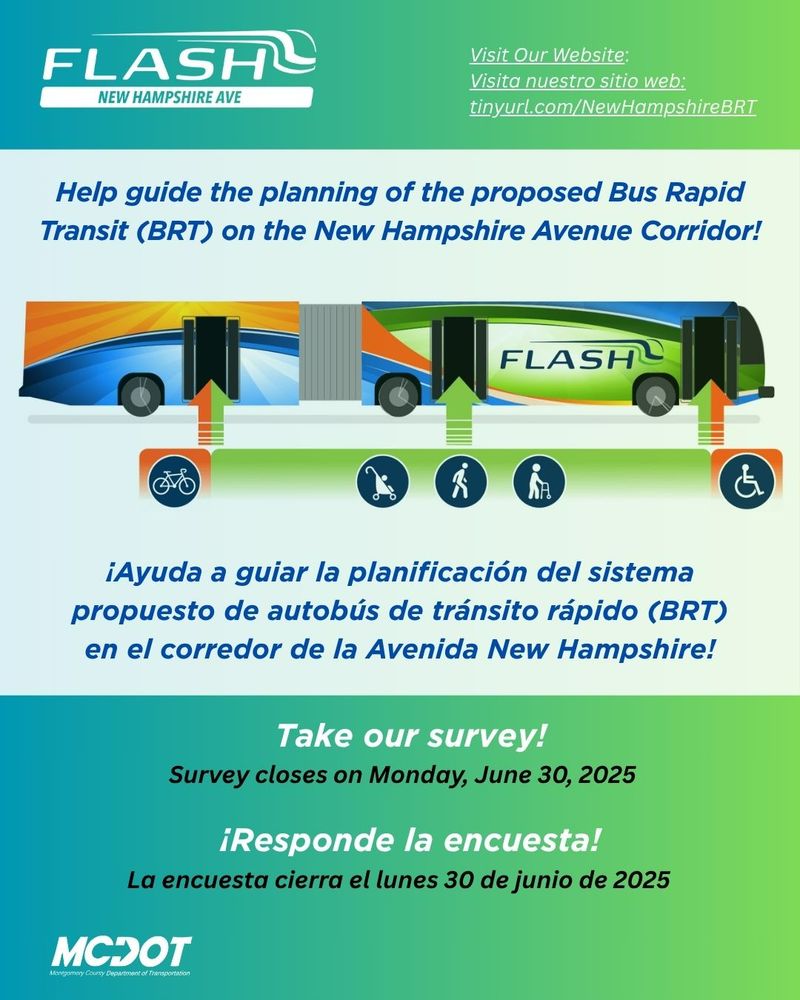 help guide the planning of the new hampshire ave proposed brt corridor take our survey today