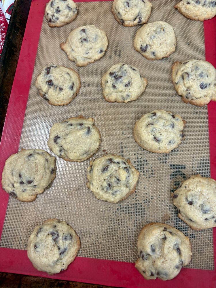 chocolate chip cookies that i just made 