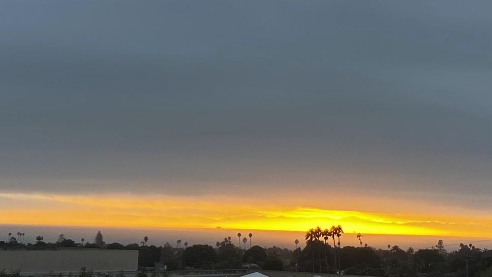 cloudy sunset over the ocean