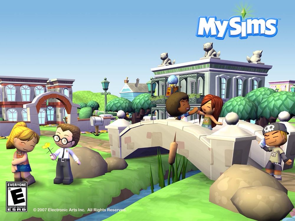 MySims sims city scene, 2007 promo pic