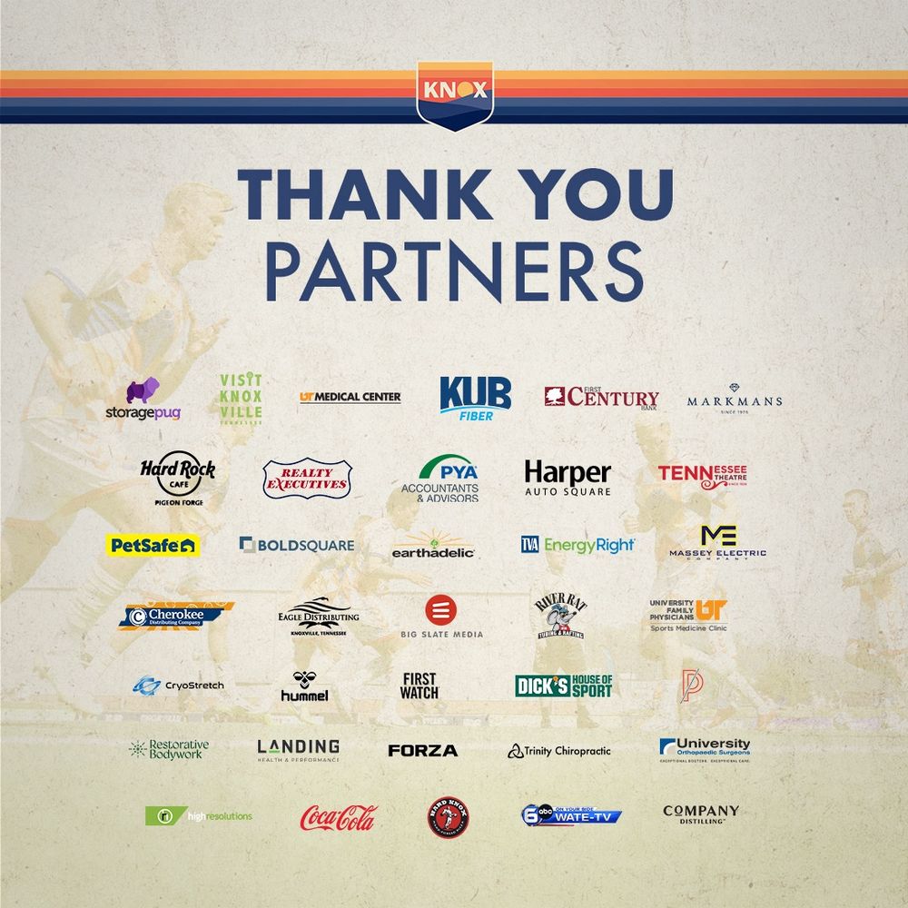 A list of all of One Knoxville’s 2024 corporate partners. More info can be found on the partnerships page of oneknoxsc.com