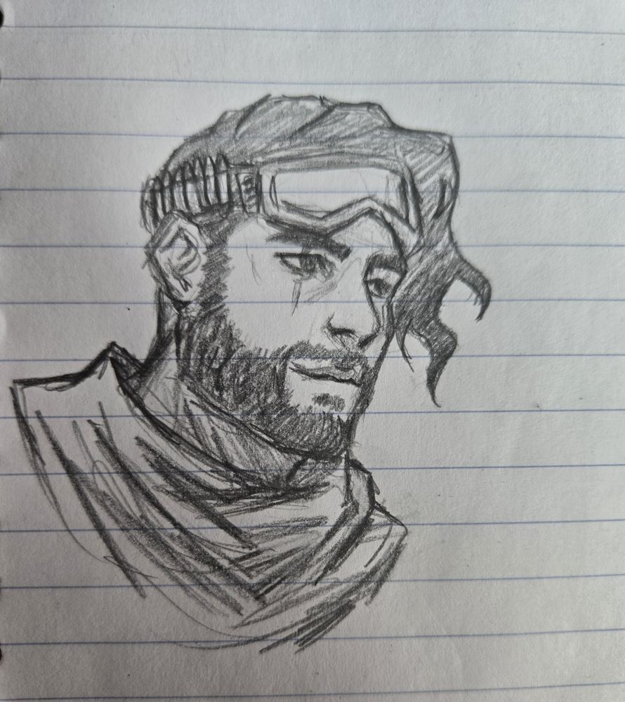 What a nerd putting bullets on his goggles 