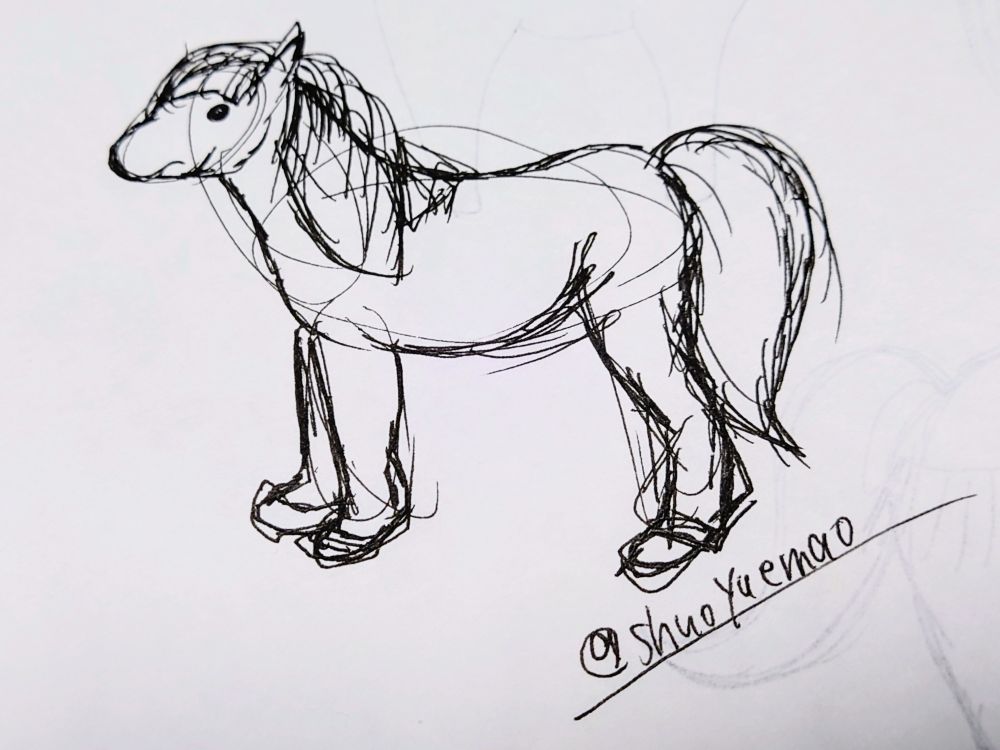 馬のスケッチ
