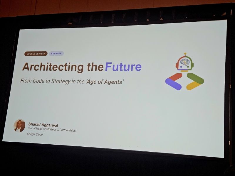 Keynote slide on Architecting the Future.