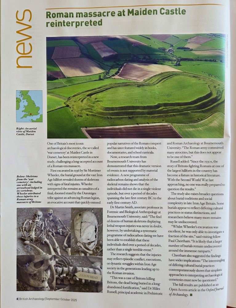 News article in British Archaeology magazine 