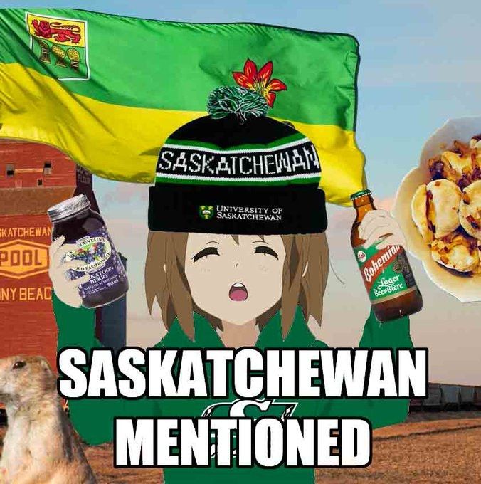 The "[place name] mention" meme for saskatchewan