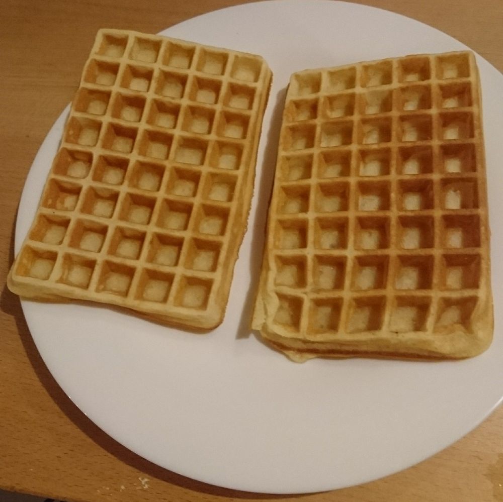 Des gaufres sortant du gaufrier