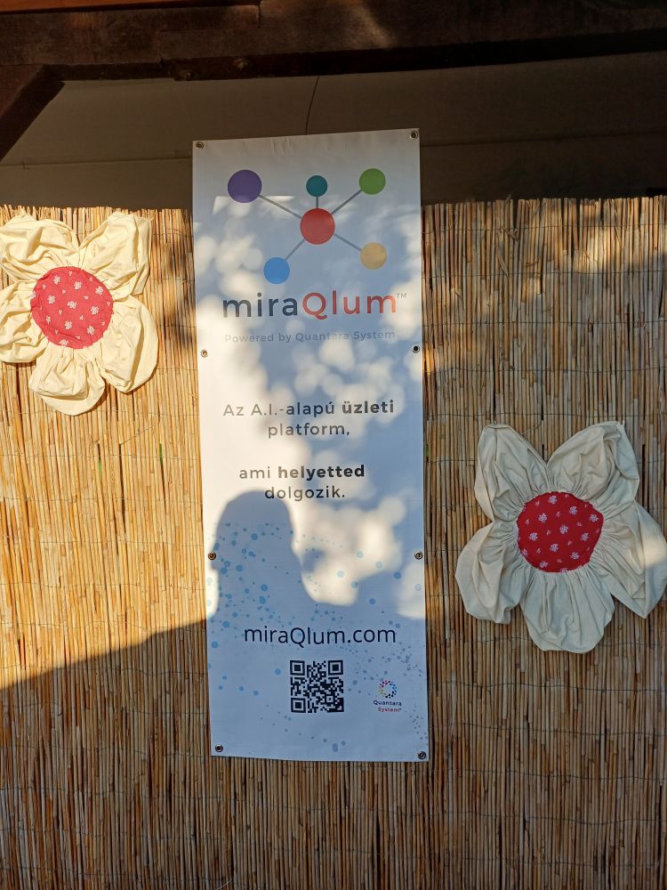 Ad for some AI system at the most rural village festival in all of Hungary