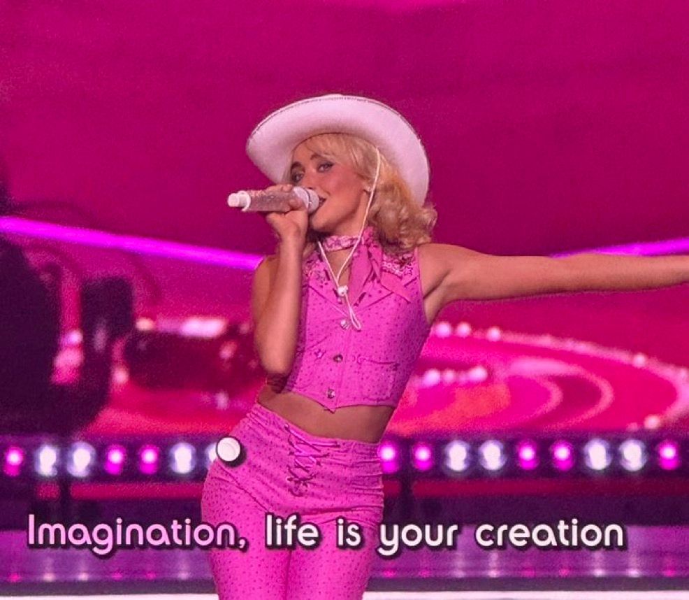 Sabrina as runaway cowboy Barbie from the Barbie movie 