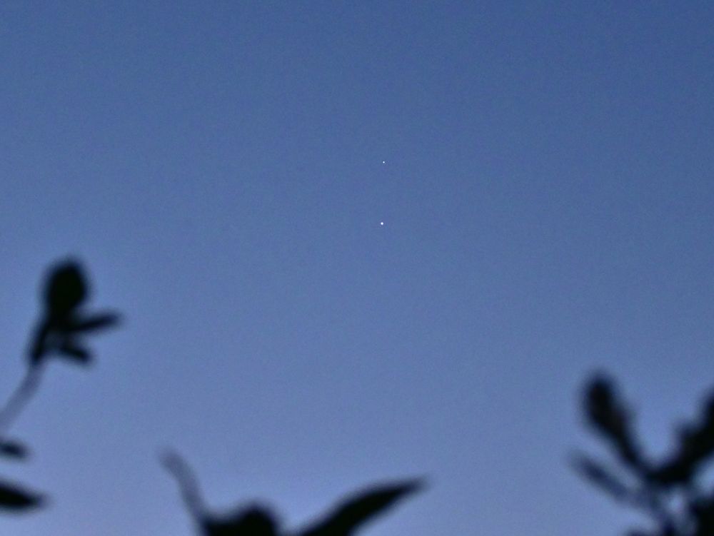 Venus and Jupiter conjunction