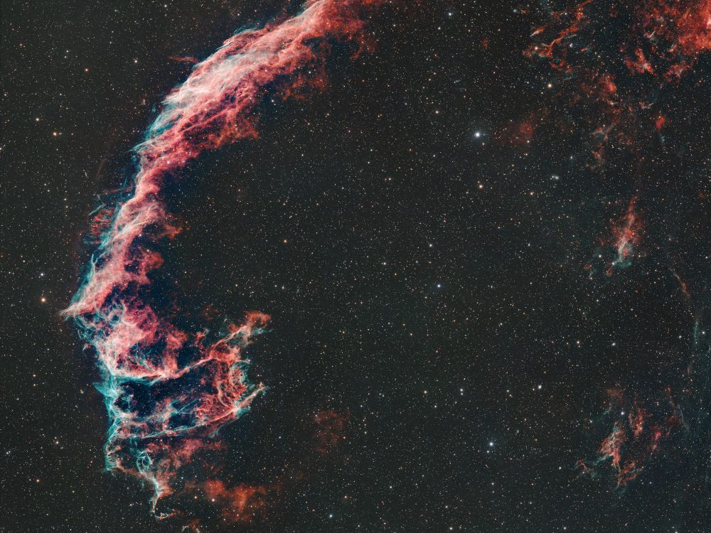 Cropped section of Veil Nebula