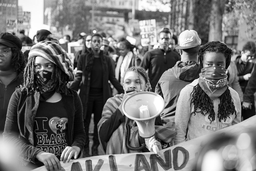 Manifestations du mouvement Black Lives Matter à Oakland (Californie) en 2014 - Par Annette Bernhardt - CC BY-SA 2.0