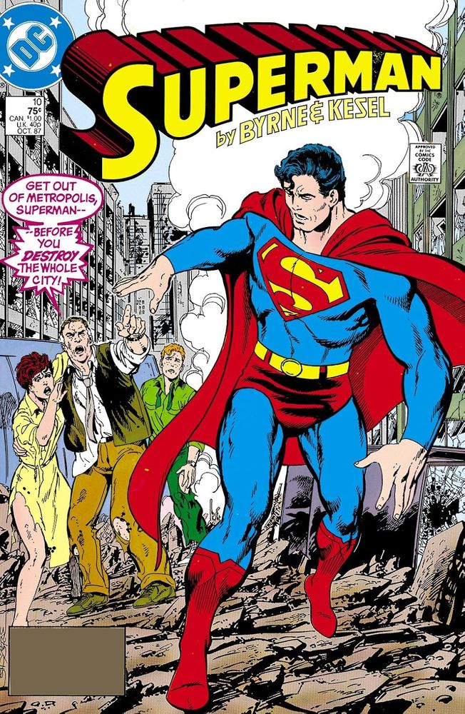 Superman #10 cover by John Byrne