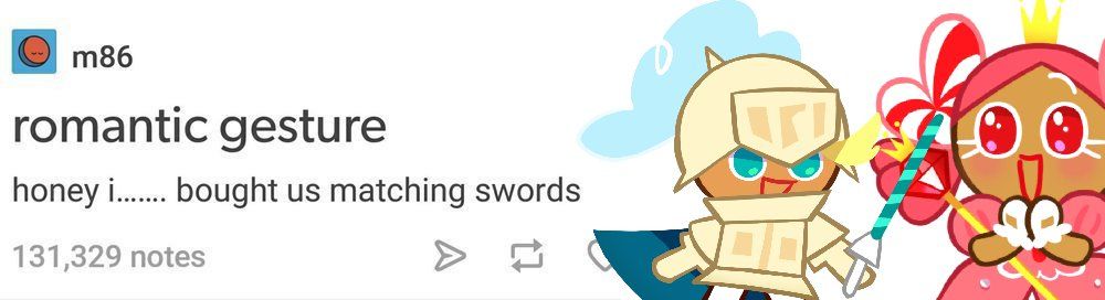 Knight, to Princess: Honey I... bought us matching swords