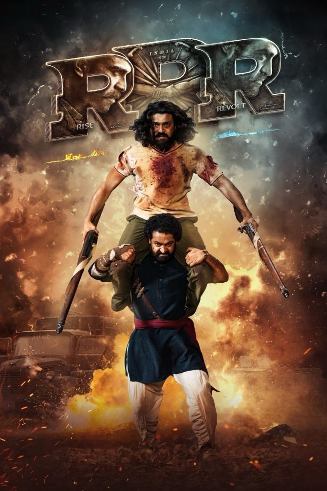 Poster for the film RRR.