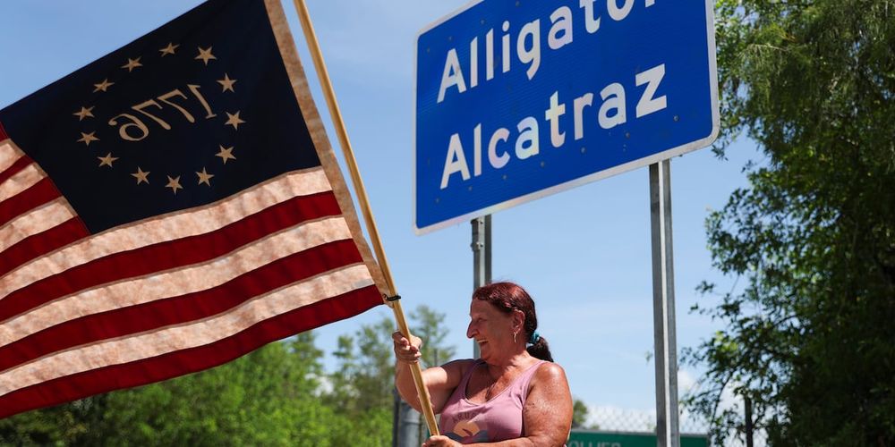 A federal judge on Thursday ordered a temporary halt to construction at an immigration detention center — built in the middle of the Florida Everglades and dubbed “Alligator Alcatraz."