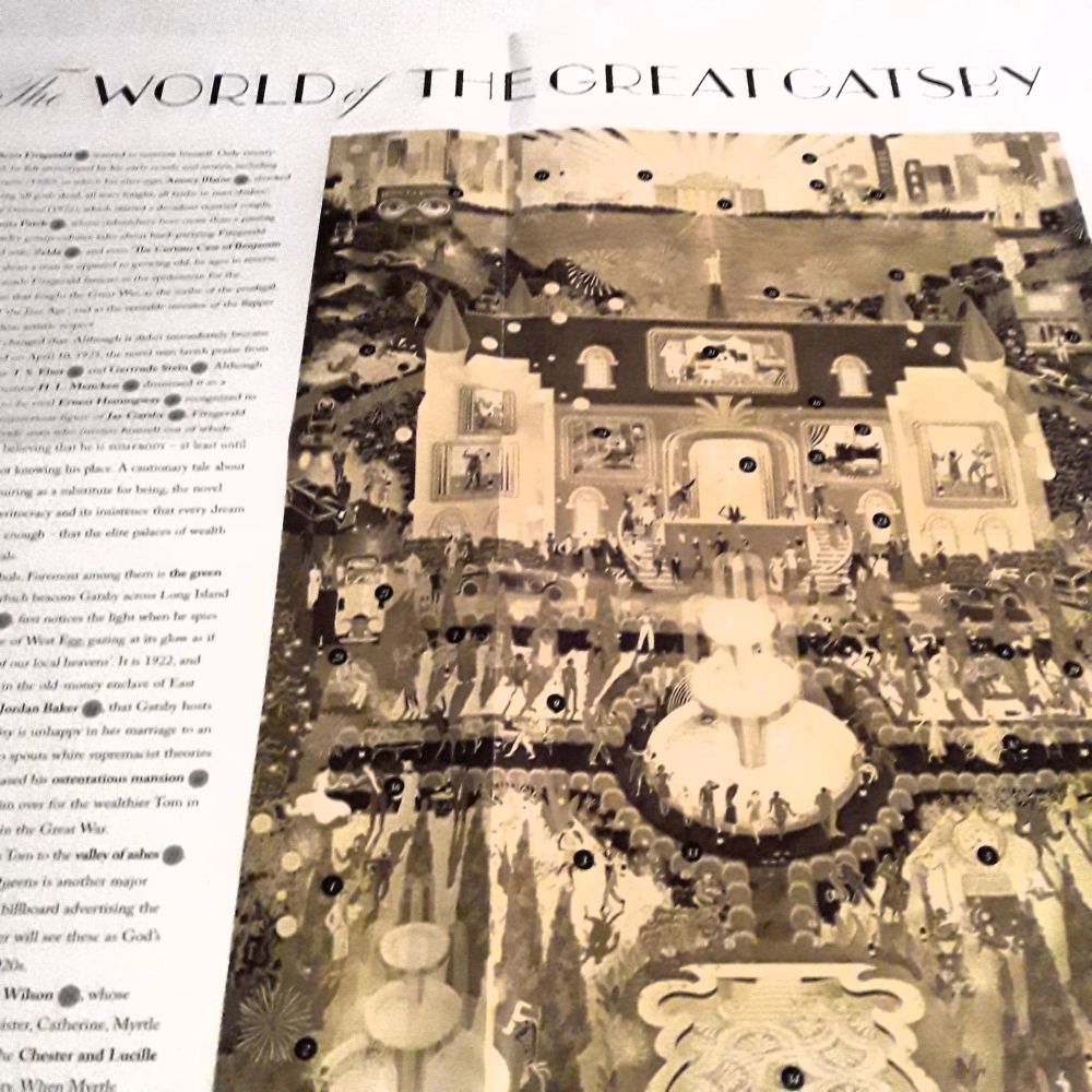 On the verso of the foldout image for the puzzle, facts about the book and a key to their references within the puzzle!