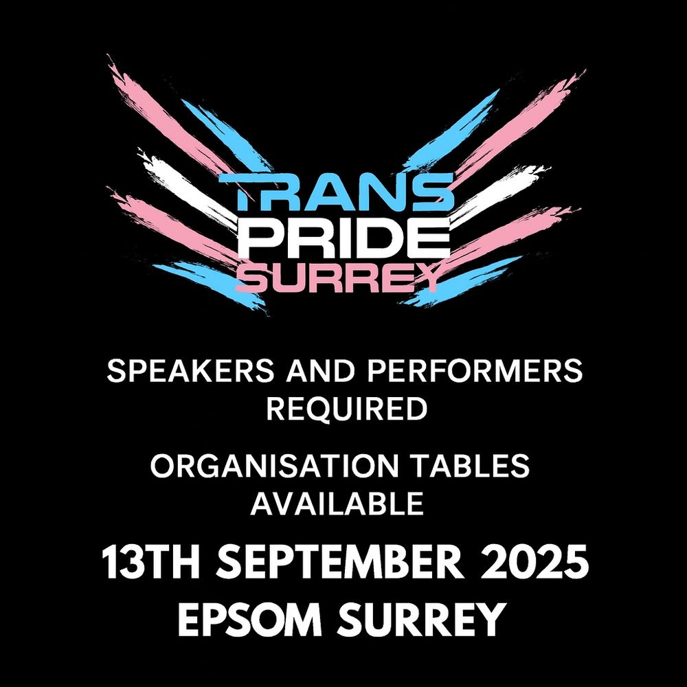 Speakers and performers required. Organisation tables available. 
13th September 2025
Epsom, Surrey