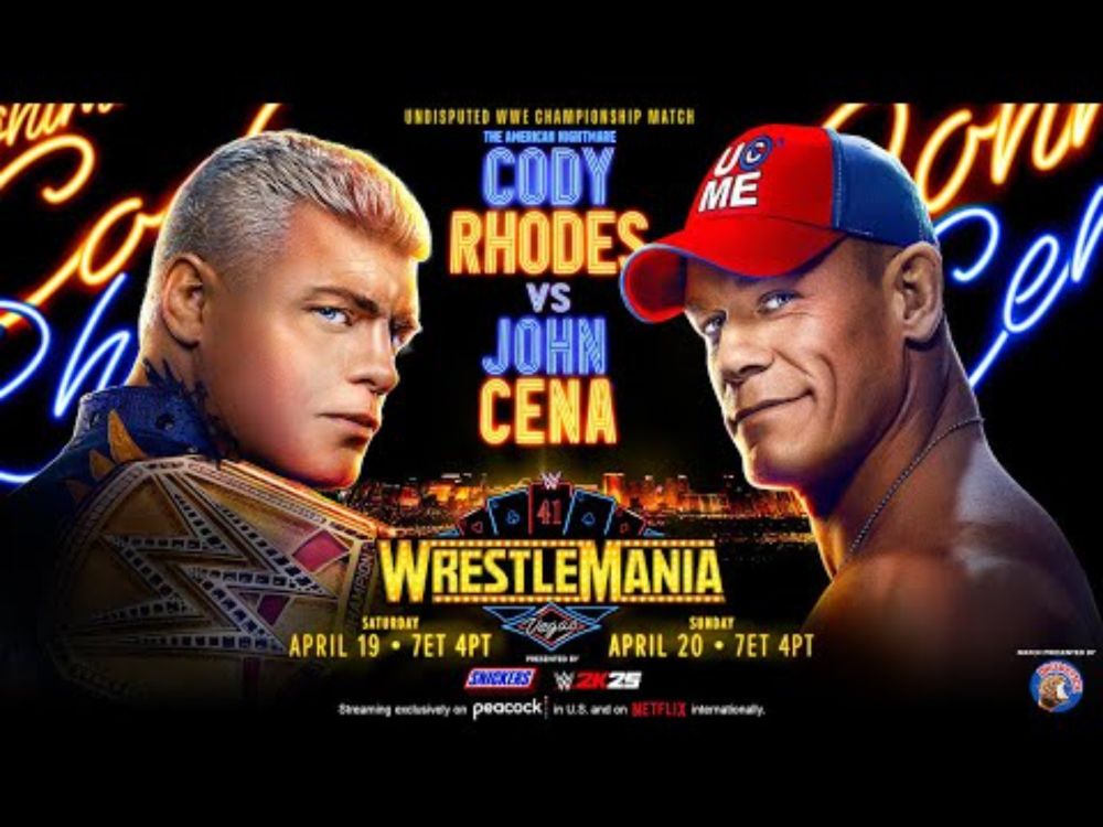 Simulación: Cody Rhodes vs. John Cena #Wrestlemania41 #WWE2K25