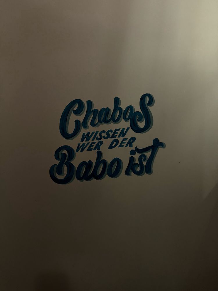 Bild mit Text „Chabos wissen wer der Babo ist“