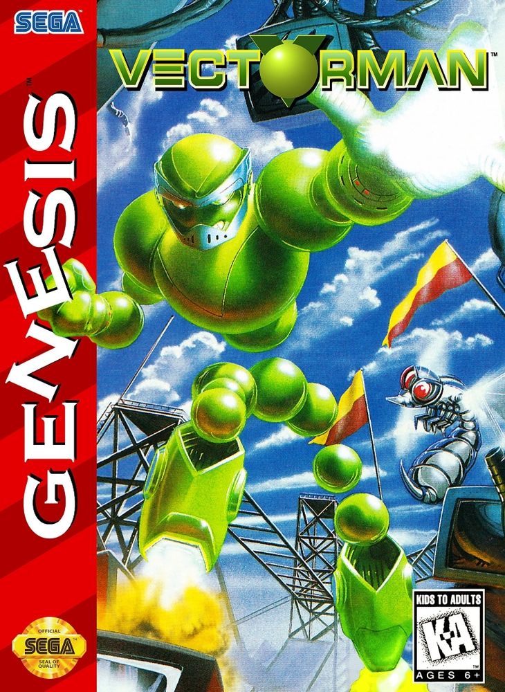 Cover art for the Sega Genesis game Vectorman