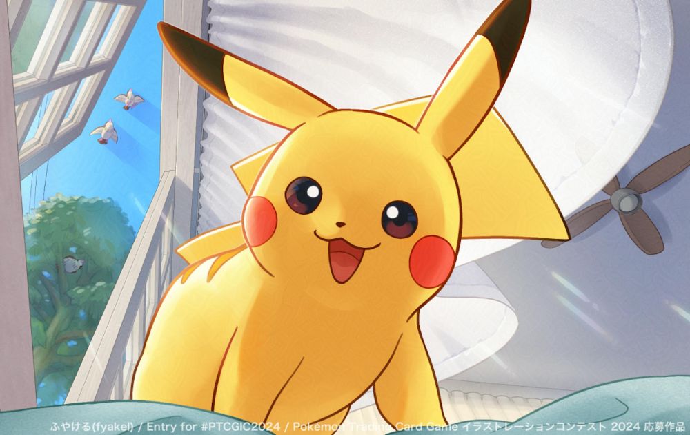 最近の代表作3枚目（ポケモンカードイラストコンテスト応募作品）