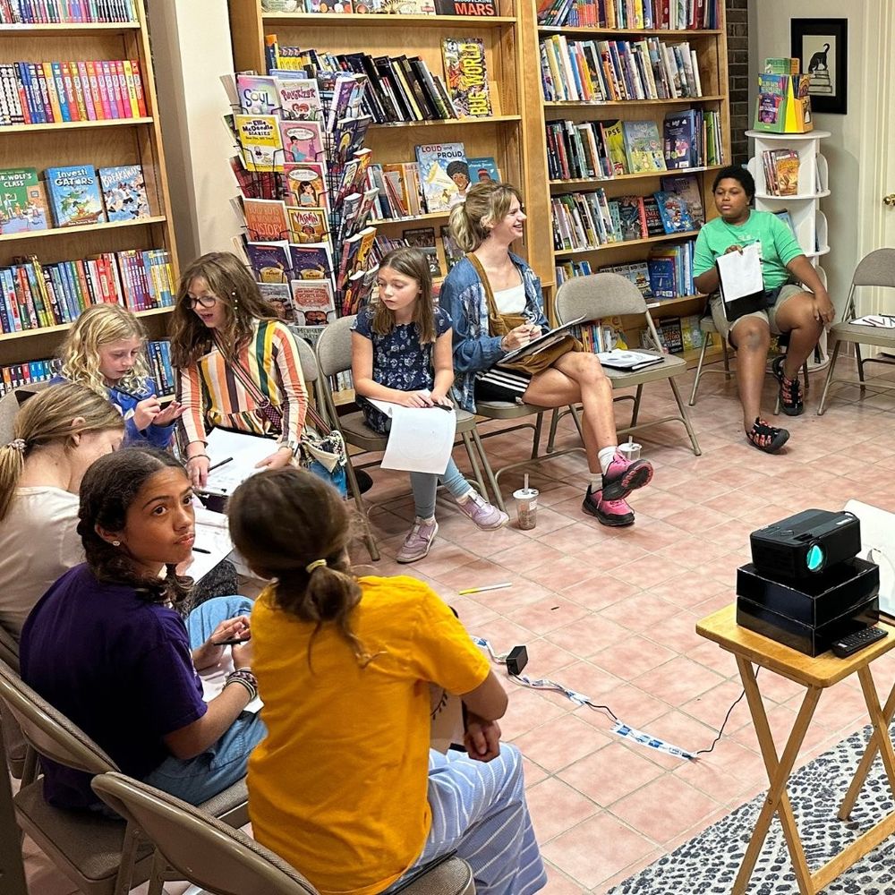Participants enjoy a recent Tween Writers Workshop with author Jack Cheng
