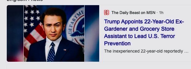 Picture of a 22 yr old male in a blue suit w caption saying he’s a Gardner & a grocery store assistant 